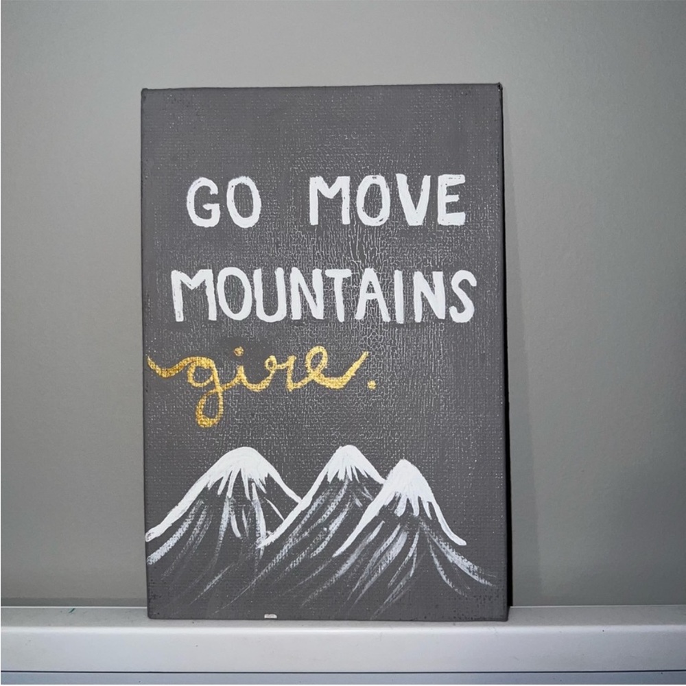 Gray and Gold Motivational Art & Decals
